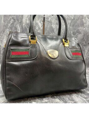 Gucci Sherry Handbag Black